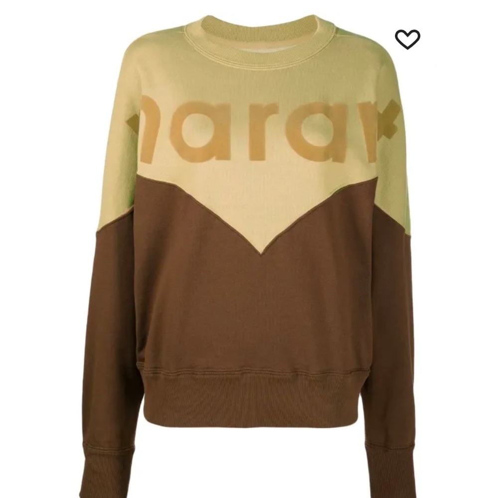 BNWT MARANT ÉTOILE
logo-print two-tone sweatshirt size 34